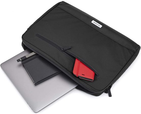 Moleskine - Metro Horizontal Device Bag, PC Bag for Laptop, Notebook, iPad and Tablet up to 13 Inch, Waterproof Messenger Bag, Size 35 x 26 x 4 cm, Black - Image 4
