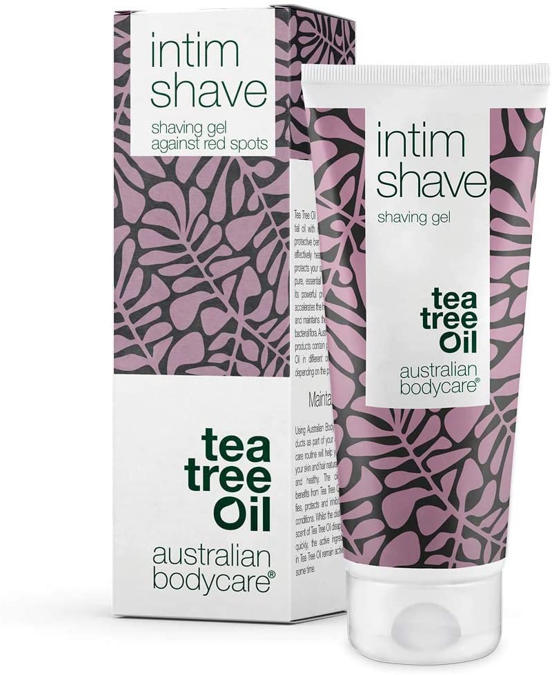 Australian Bodycare intim Shave 100ml, Intimate Shaving Gel with Tea Tree Oil for Ingrown Hairs Irritation & Razor Bumps