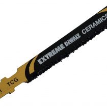 Dewalt DT2102-QZ – Jigsaw Blade Extreme Bi-Metal for Special Material, Length: 76 mm, with Tungsten Carbide Tips for Ceramic Tiles, Glass Fibre Reinforced and Plastic Up to 10 mm Thick