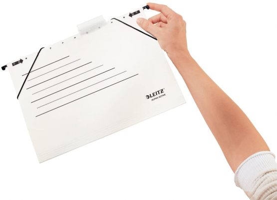 Leitz Alpha Active 19253001 Suspension File Coloured Chipboard White - Image 3