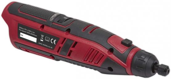 Sealey CP1207 49pc 12V Cordless Multipurpose Rotary Tool & Engraver Kit - Body Only - Image 2