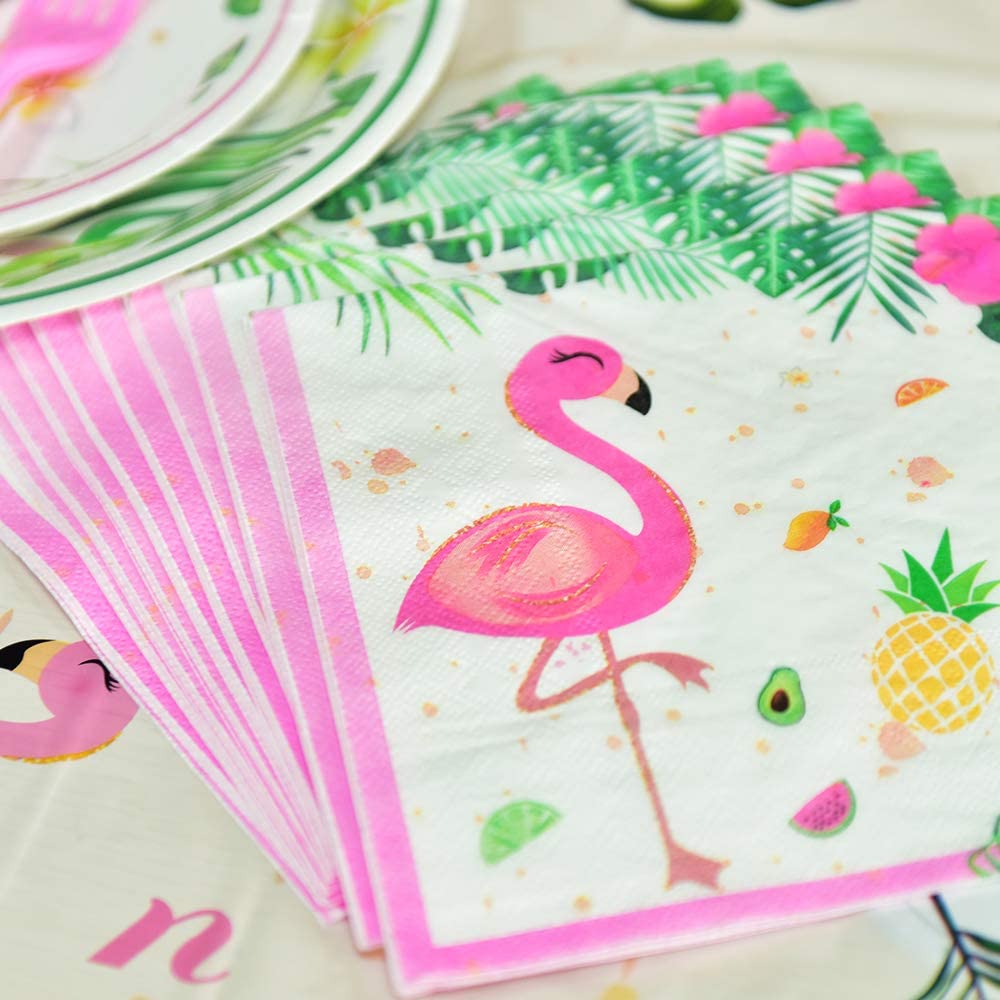 WERNNSAI Pink Flamingo Napkins - Image 3