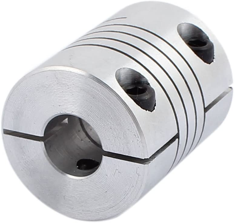 sourcingmap 6mm to 10mm Shaft Coupling 30mm Length 25mm Diameter Stepper Motor Coupler Aluminum Alloy Joint Connector for 3D Printer CNC Machine DIY Encoder - Image 2