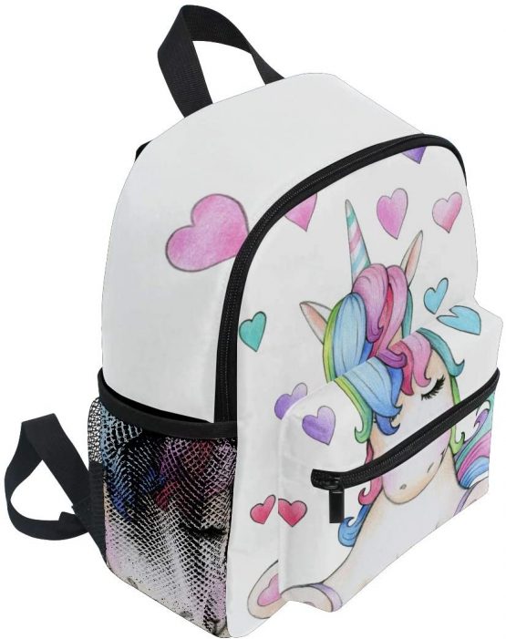 Kids Backpack, Cute Cartoon Unicorn Printed Personalised Lightweight Preschool Bag for Girls Boys - Image 2