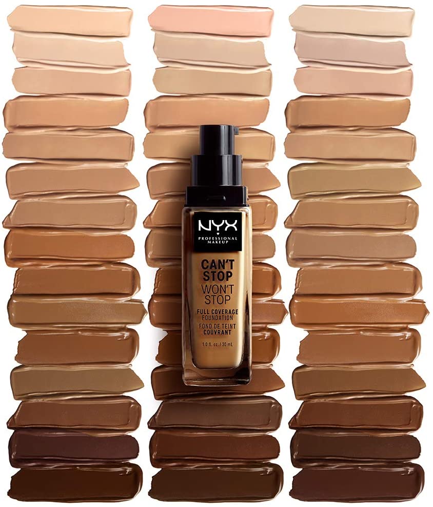 NYX Professional Makeup Can't Stop Won't Stop Full Coverage Foundation, Long Lasting, Waterproof, Vegan Formula, Matte Finish - Image 3