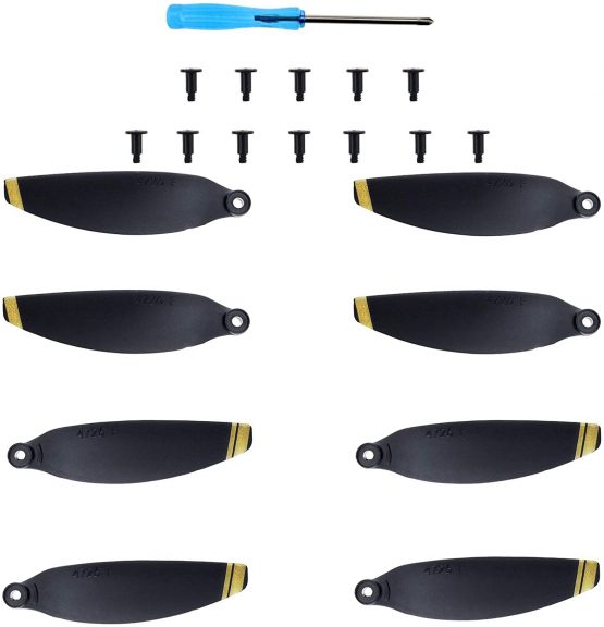 8Pcs Propeller Replacement Set with Screw and Screw-driver Quick Release Low Noise for DJI Mavic Mini 4726F Golden Tip