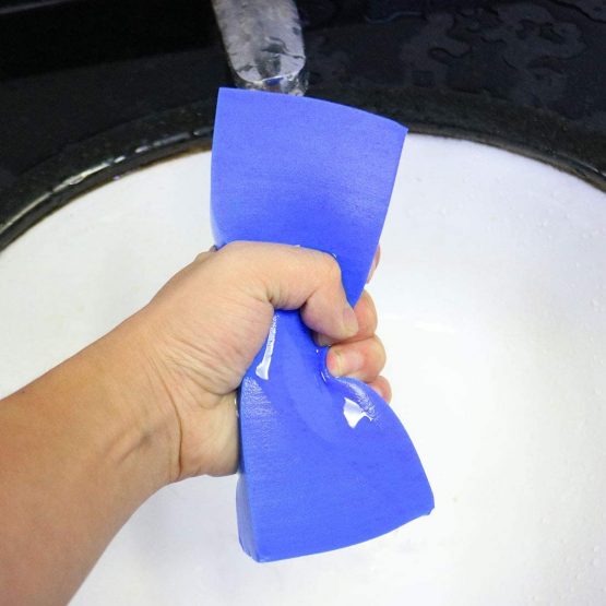 sourcingmap Scouring Pads Non-Scratch Scouring Sponge Scrub Pads for Scouring Kitchens, Dishwashing, Blue - Image 2