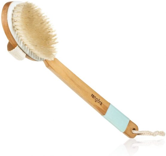 Body Brush - Exfoliating Brush for Dry Brushing Skin Care - for Massage, Dry Skin, Removing Dead Skin, Lymphatic Drainage, and Cellulite Treatment. Achieve Healthy Skin Today
