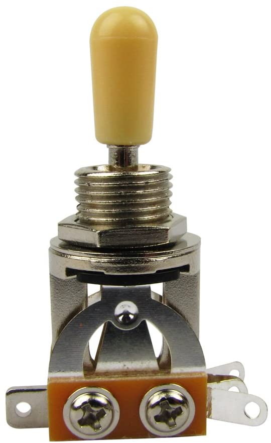Musiclily 3 Way Short Straight Toggle Switch Pickup Selector for Les Paul LP Style Electric Guitar Cream Tip - Image 2