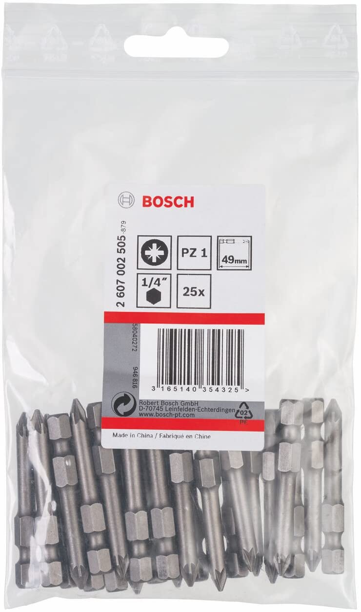 Bosch 2607002505 Pz 1 49Mm Screwdriver Bit Extra Hard, Blue - Image 2