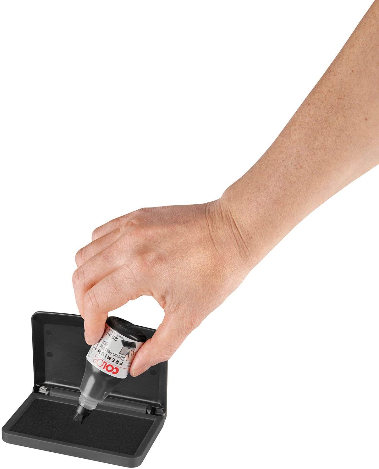 COLOP Micro 1 Black Rubber Stamp Ink Pad. Measures 90x50mm. Best Ink Pad for Home Office, and Crafting Use. Water-Based - Image 4