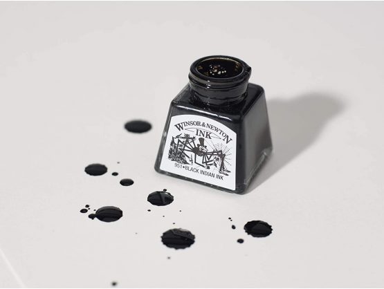 Winsor & Newton 14ml Drawing Ink Bottle - Peat Brown - Image 3