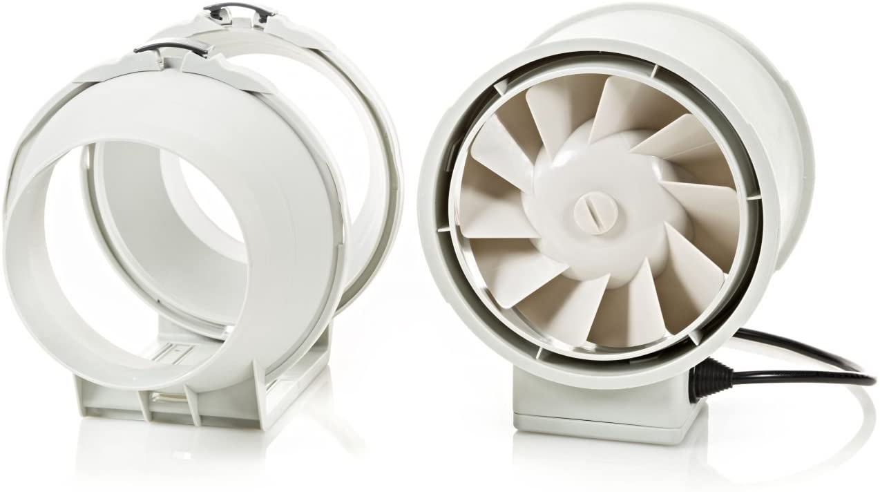STERR Inline Extractor Fan DFA125 Duct Fan 125 mm / 5'' - Industrial Fan Low Energy Consumption, White - Image 4