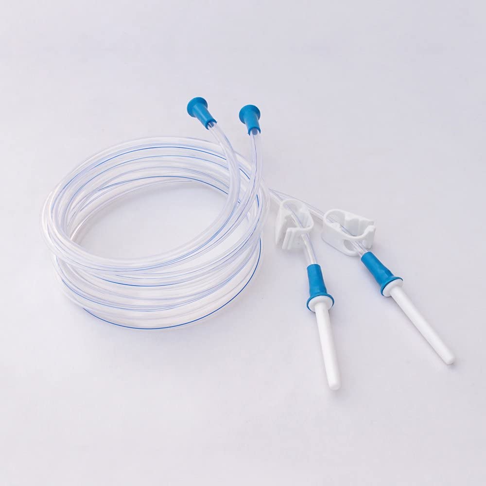HealthAndYoga(TM) Replacement Enema Tubing with Clamp and Nozzle, Super Economical, Hygienic, Medical Grade PVC- 1.5 Meter