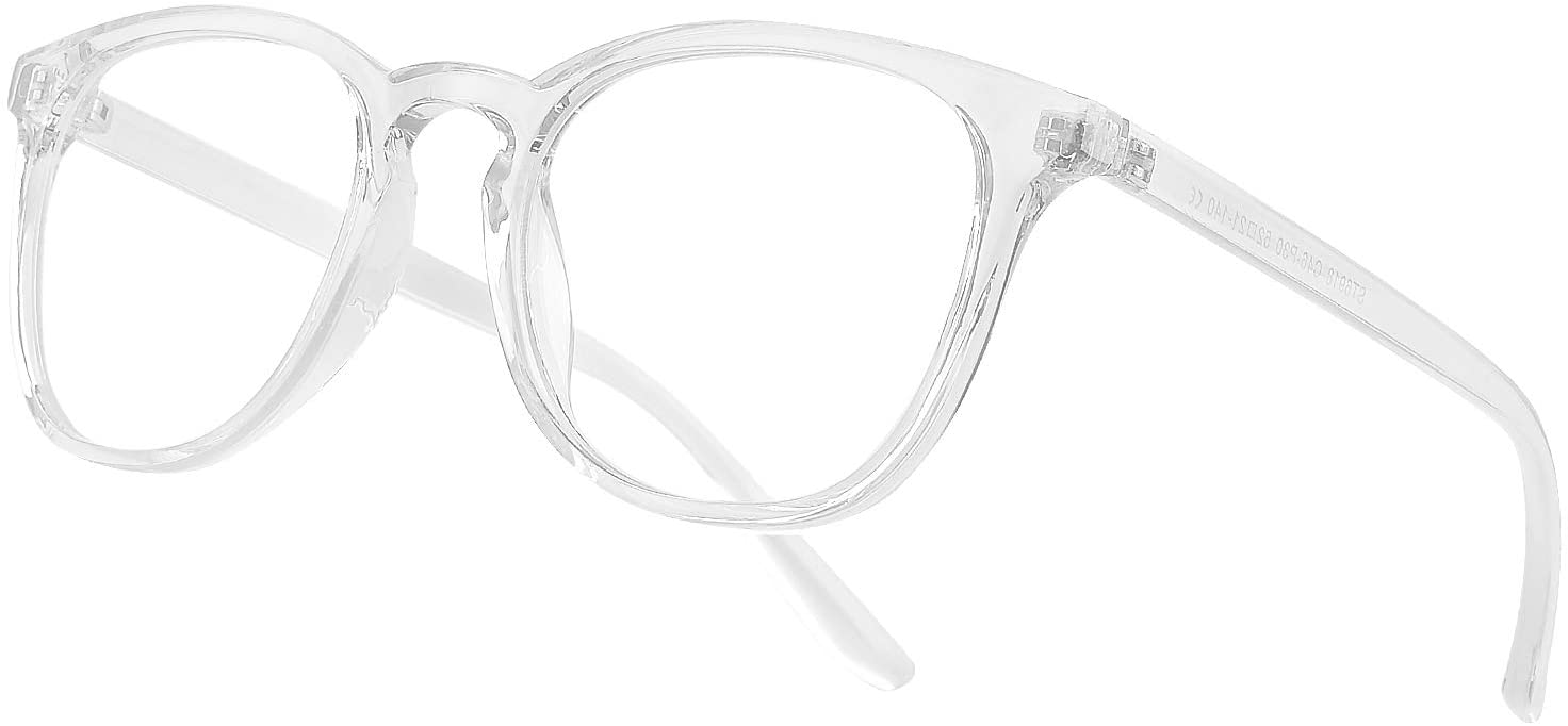 Vimbloom Blue Light Filter Blocking Glasses for Men Women Anti Eye Fatigue Anti Glare Computer Gaming PC Glasses with UV Protection VI387 (Transparent Frame)