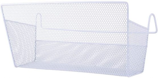 SUMNACON Bedside Hanging Storage Baskets Dormitory Bed Organiser Caddy Desktop Storage Rack for Home Office School Dorm Room Bunk Bed (White) - Image 3