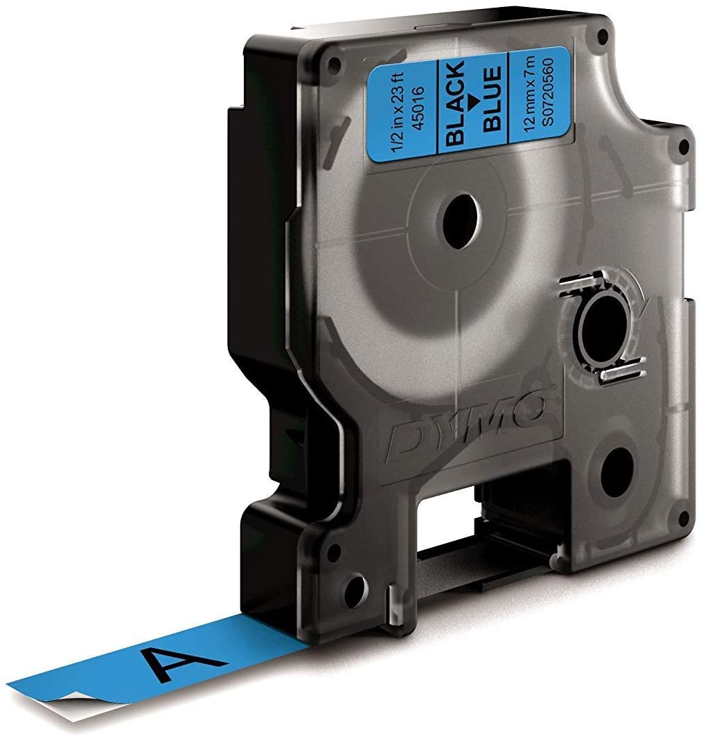 DYMO Authentic D1 Labels, black/blue, 12 mm x 7 m - Image 2