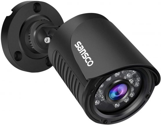 SANSCO True 1080p CCTV Security Camera (Bullet), 2.0MP High Definition, 3.6mm Lens Wide Angle, Improved Day/Night Vision, Waterproof & Vandalproof, Indoor/Outdoor (Non-WiFi)