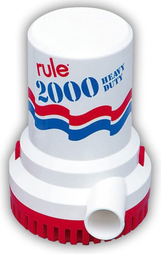 Rule Bilge Pumps, 2000 GPH Non-Automatic