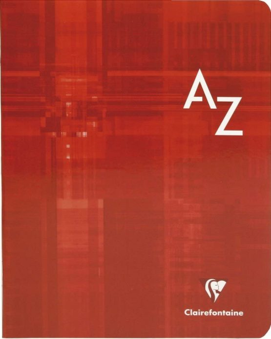 Clairefontaine 63749C - Stapled Indexed Notebook, 17 x 22 cm, 96 pages, 90 g, small squares, laminated cover, Random Colour