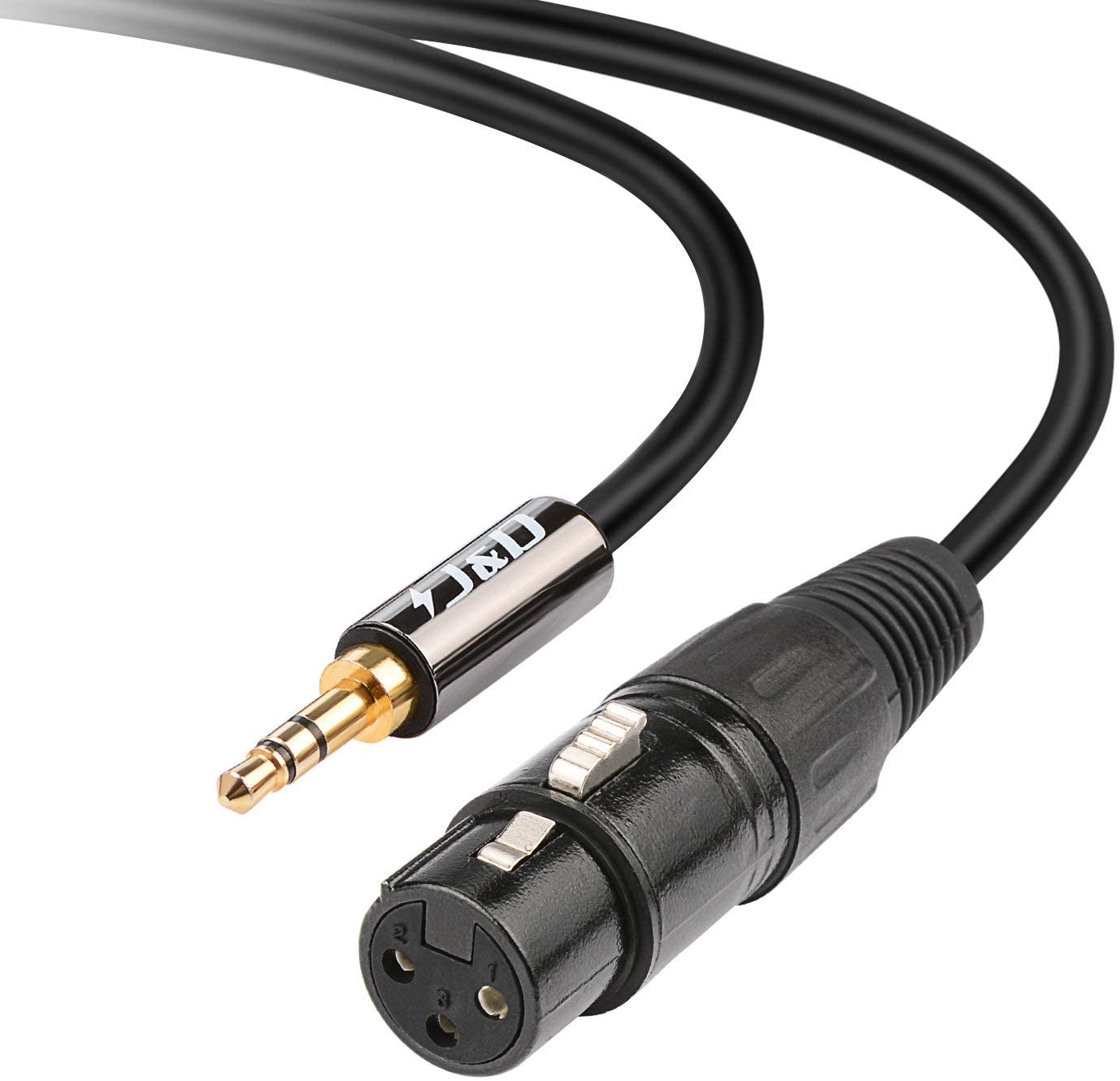 J&D XLR to 3.5mm Microphone Cable