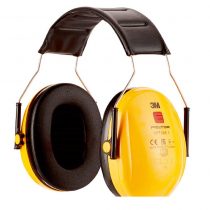 3M Peltor Optime I Ear Muffs with Head Band, Foldable – Optimal noise reduction, Hearing Protection, Lightweight and Comfortable Fit Ear Protection, Hi-Viz - 1x Peltor ear defender