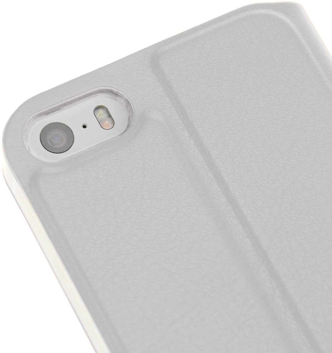 doupi Flip Cover for iPhone 4 / 4S, Magnet Protective Flip Case Book Style Screen Protector Stand, white, iPhone 4/4S - Image 3