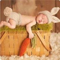 Newborn Baby Girl/Boy Crochet Knit Costume Photography Prop Hats and Outfits