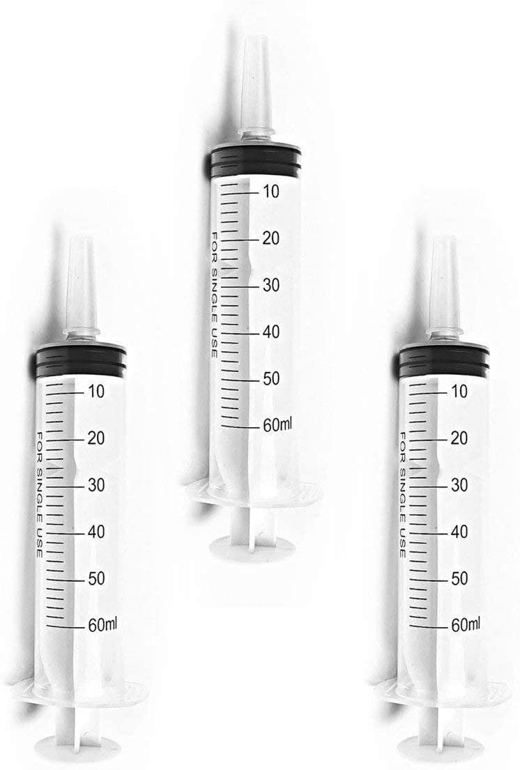 HAKACC 60 ml Disposable Syringe,Feeding Syringe Sterile Package,50 ml