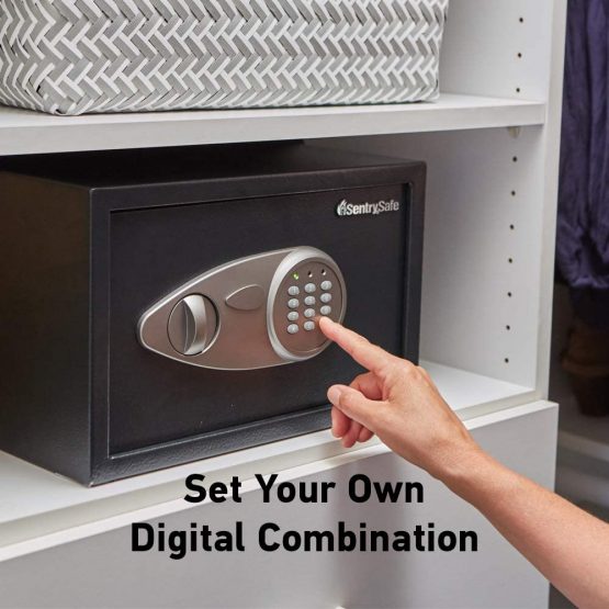 Sentry X055 Security Safe Electronic Lock 4mm Door 2mm Walls 16.4 Litre 10.4kg W350xD270xH220mm Ref X055 - Image 3