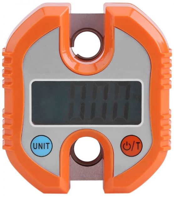 Luggage Scale, Mini Portable Crane LCD Digital Electronic Hook Hanging Scales Loop Weighing Balance Digital Travel Postal Fishing Hook Scale.(Orange) - Image 3