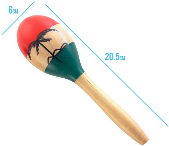 World Rhythm MAR64-NT Natural Hand Painted Wooden Maracas – Childrens Percussion Instrument, Small - Image 4