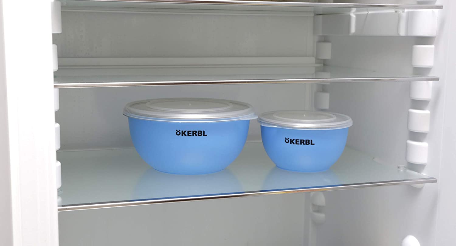 Kerbl Pet Maxi-Pet 80528 Stainless Steel Bowl Set including Lid 550 ml / 900 ml / 1200 ml Blue, 3 Stück (1er Pack) - Image 3