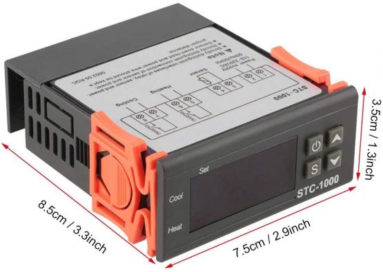 ARCELI STC-1000 Digital Temperature Controller Thermostat 10A Relay with Heater and Cooler - 24V - Image 2