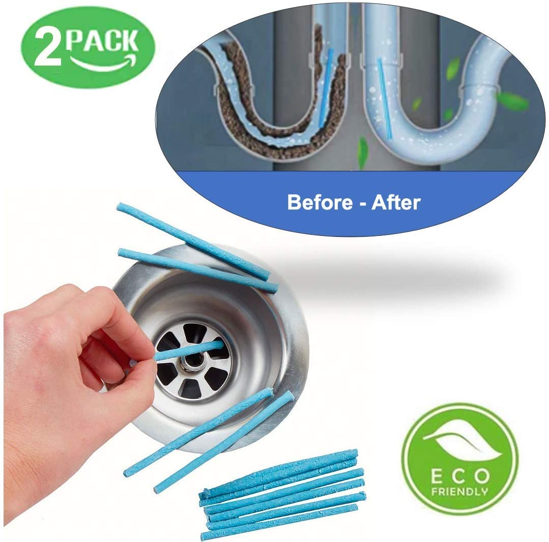 Zotti 24pc EcoFinity Safe Drain Sticks Unblocks Drains Burns Hair