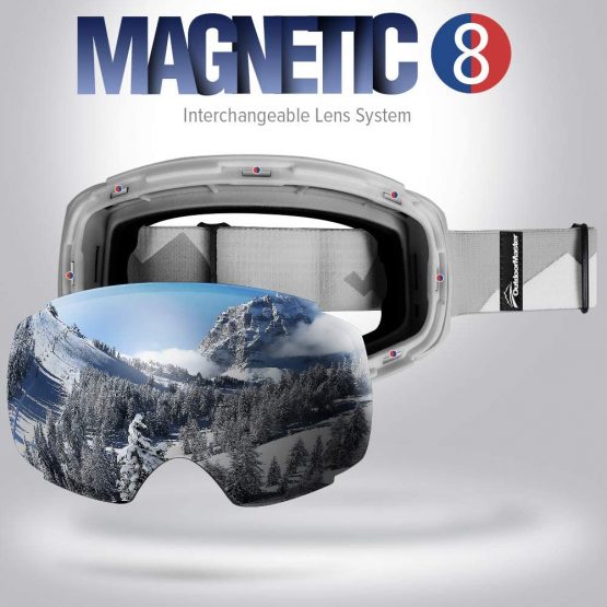 OutdoorMaster Ski Goggles PRO - Frameless, Interchangeable Lens 100% UV400 Protection Ski Snowboard Goggles for Men & Women & Youth - Image 2