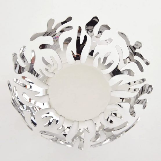 Alessi ESI01/25 " Meditterraneo Fruit Holder in 18/10 Stainless Steel Mirror Polished, 25cm, Silver - Image 3