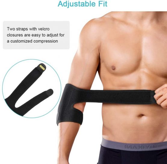 Elbow Brace for Tendonitis, Adjustable Elbow Support with Dual-Spring Stabiliser, Breathable Elbow Strap for Golfers Elbow, Tennis Elbow, Arthritis, Sports Injury and Provides Support - Image 3