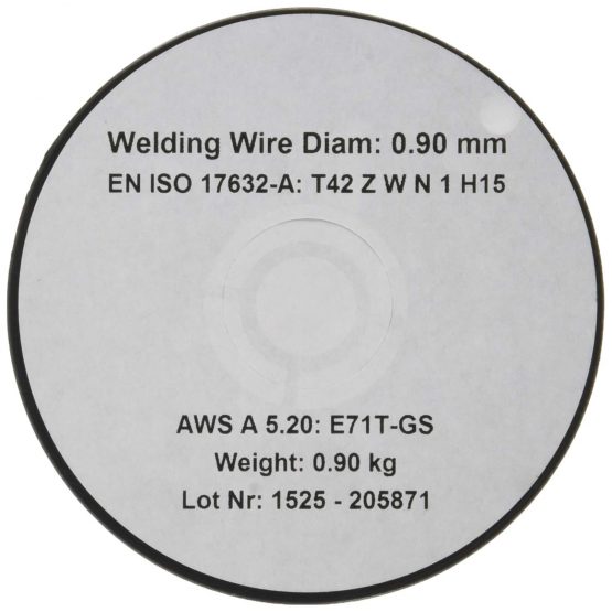 TOPARC 086104 0.9mm 0.9Kg Flux Cored MIG Wire - Image 2