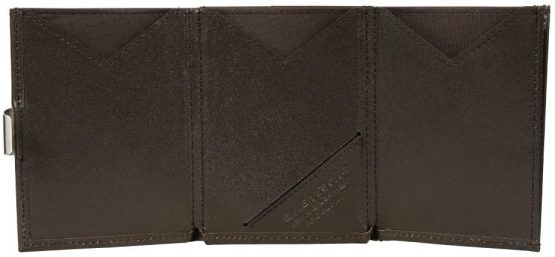 EXENTRI Leather Trifold Wallet - RFID Blocking w/Stainless Steel Locking Clip - Image 3