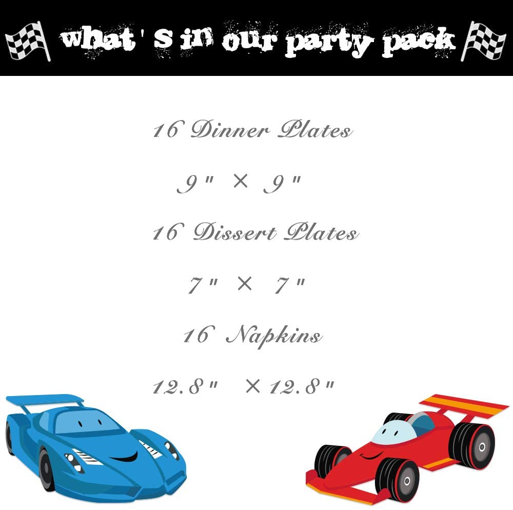 WERNNSAI Racing Car Party Supplies for Boys - Image 2