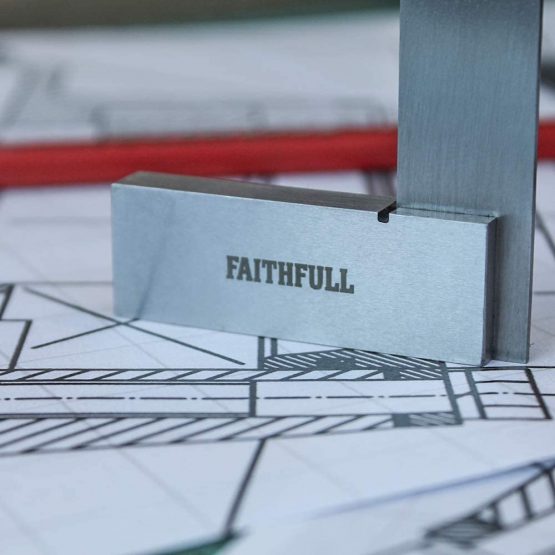 Faithfull FAIES3 Engineers Steel Try Square 75 mm (3 Inch) - Image 4