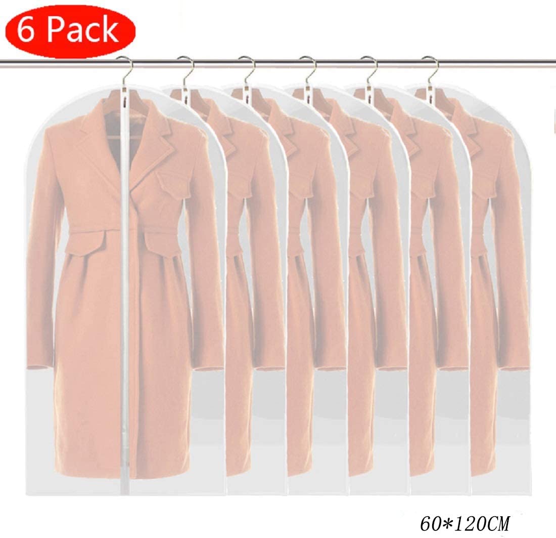 Linseray 6 Pack Hanging Garment Bag