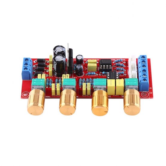 NE5532 HiFi Preamp Pre-Amplifier Tone Board Kits AC 12V OP-AMP HiFi Amplifier (Assembled Board)