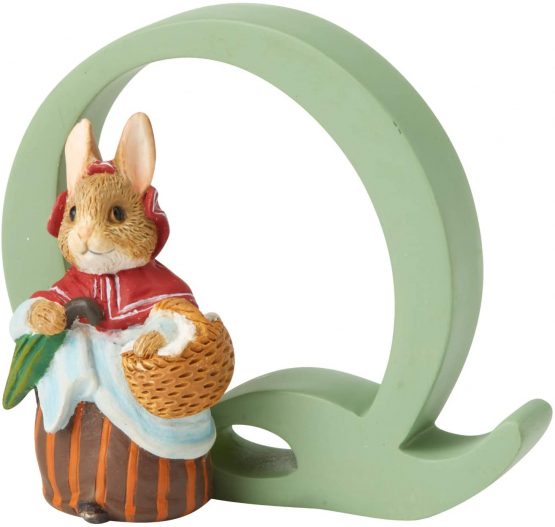 Beatrix Potter A5009 Alphabet Letter Q Mrs Rabbit Figurine