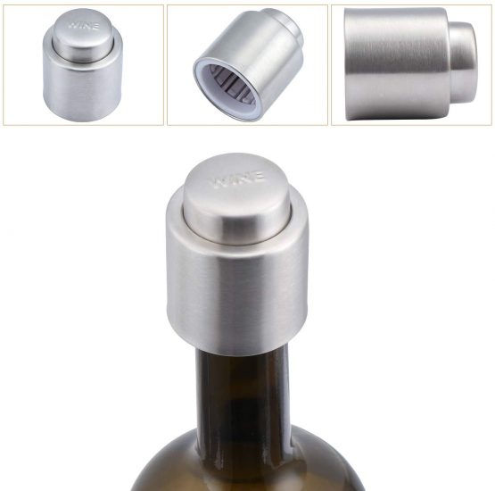Coolty 4pcs Wine Champagne Stopper, Wine Champagne Bottle Plug, Wine Champagne Bottle Closure, Champagne and Wine Preserve Set(2pcs Wine Stopper+2pcs Champagne Stopper) - Image 3