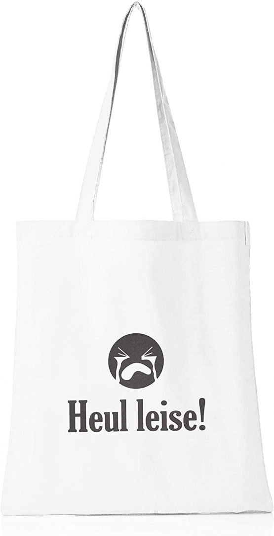 Texlab Unisex Adult VEND-235043 Fabric Bag, White, 38 cm x 42 cm