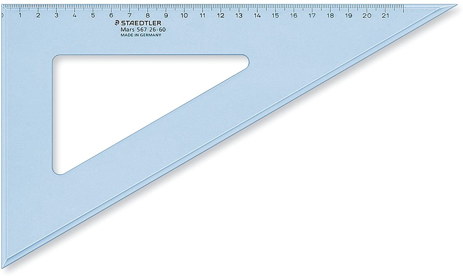 Staedtler - Set Square 22cm, Translucent Blue, 22 cm - Image 2