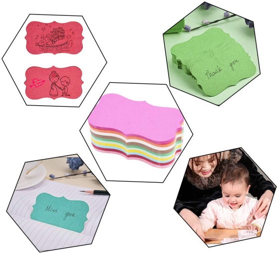 200pcs Color Business Cards Blank Kraft Paper Word Card Message Card DIY Craft Gift Card for DIY Graffiti Small Notepads Memo Business Cards 3.5x2inch 10 Colors - Image 4