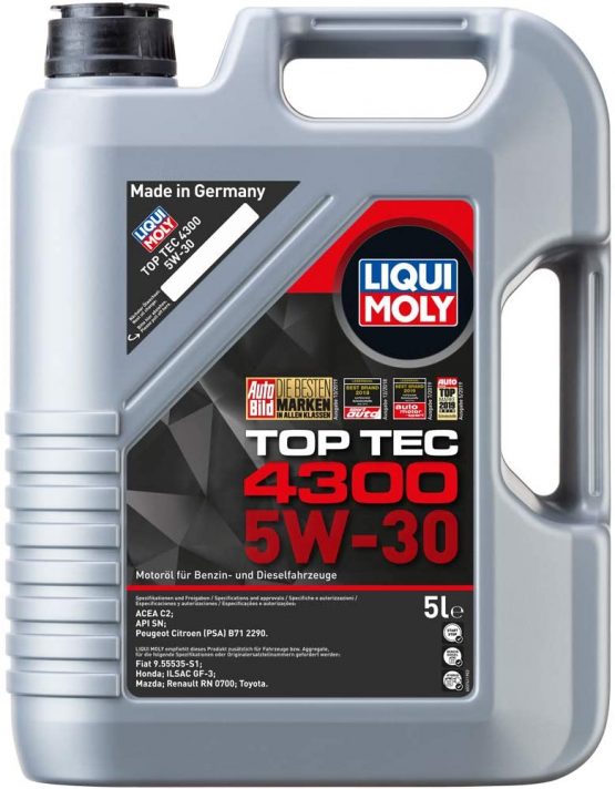 Liqui Moly 3741 Top Tec 4300 Motoröl 5 W-30 5 Liter